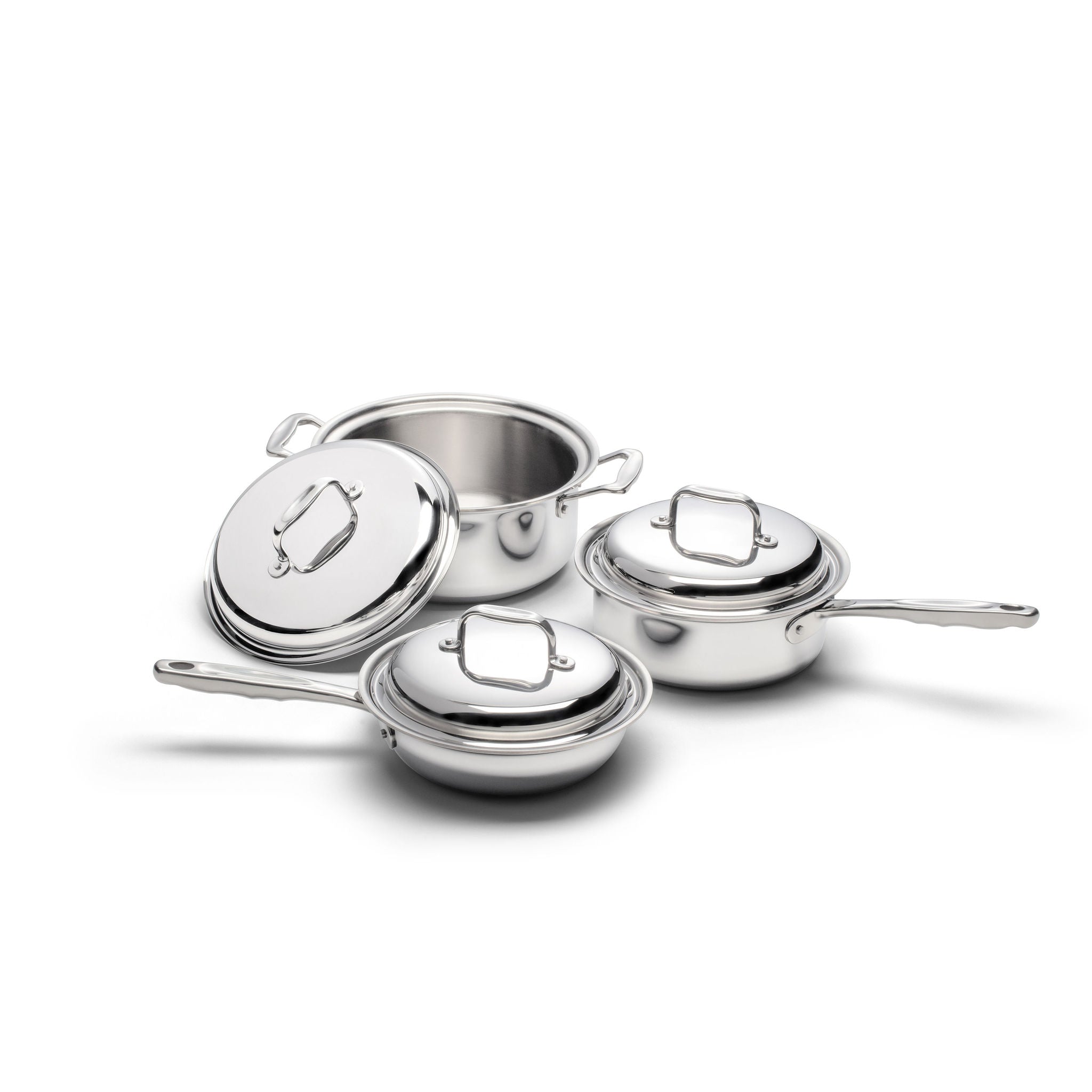 Stainless Steel Pots And Pans Set 6 Pieces Cookware Cooking