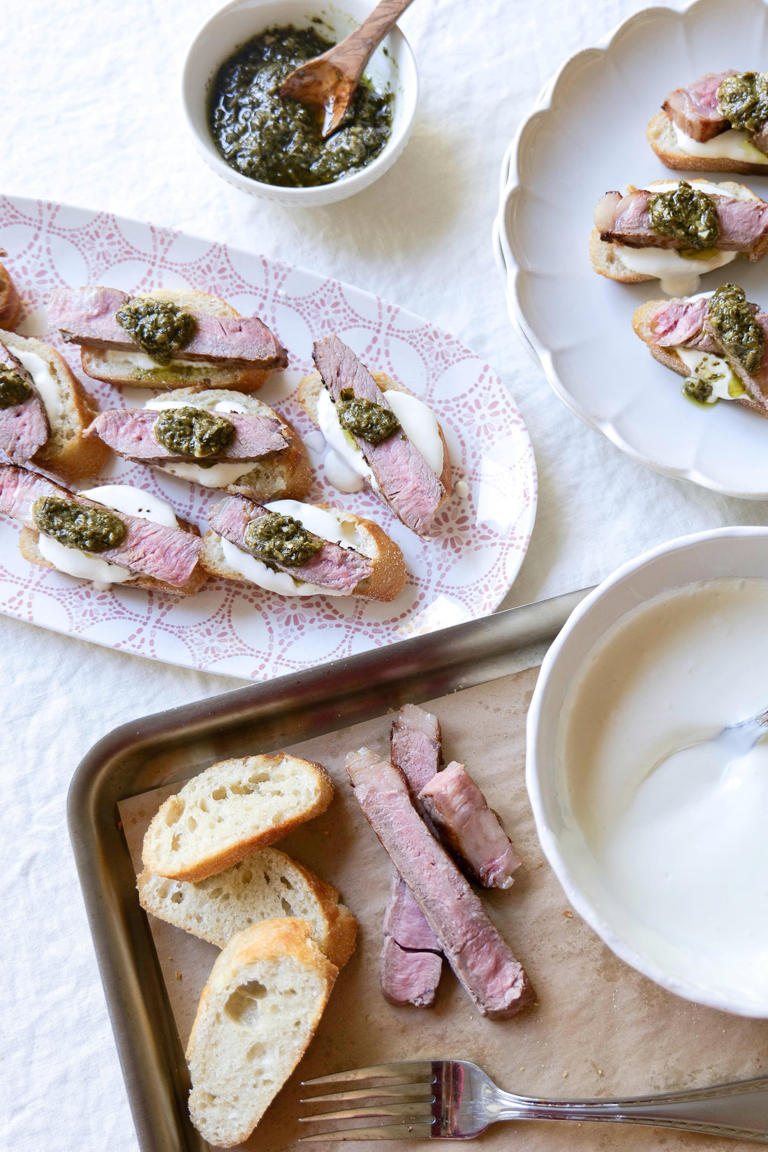 Steak & Feta Crostini