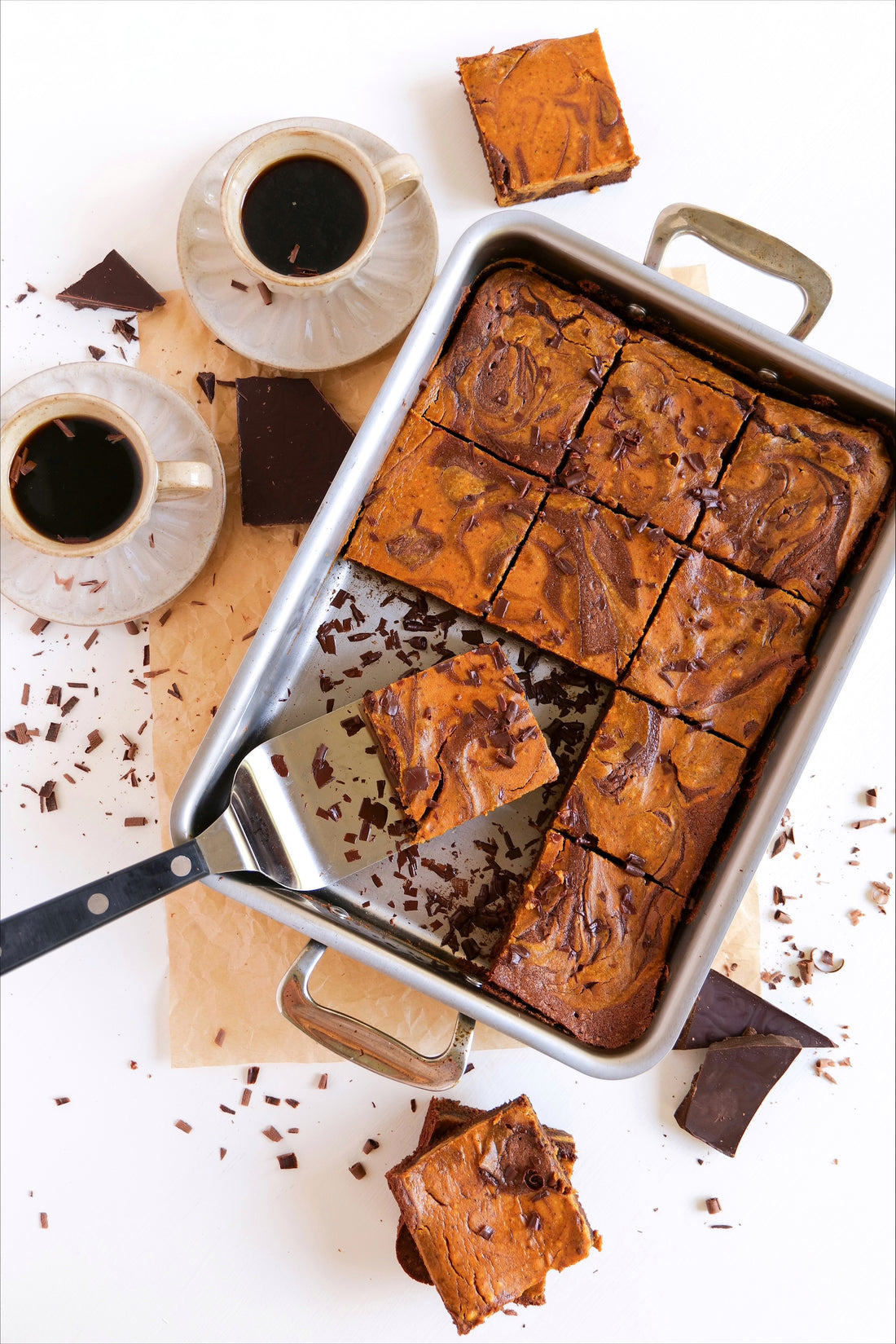 Pumpkin Swirl Brownies