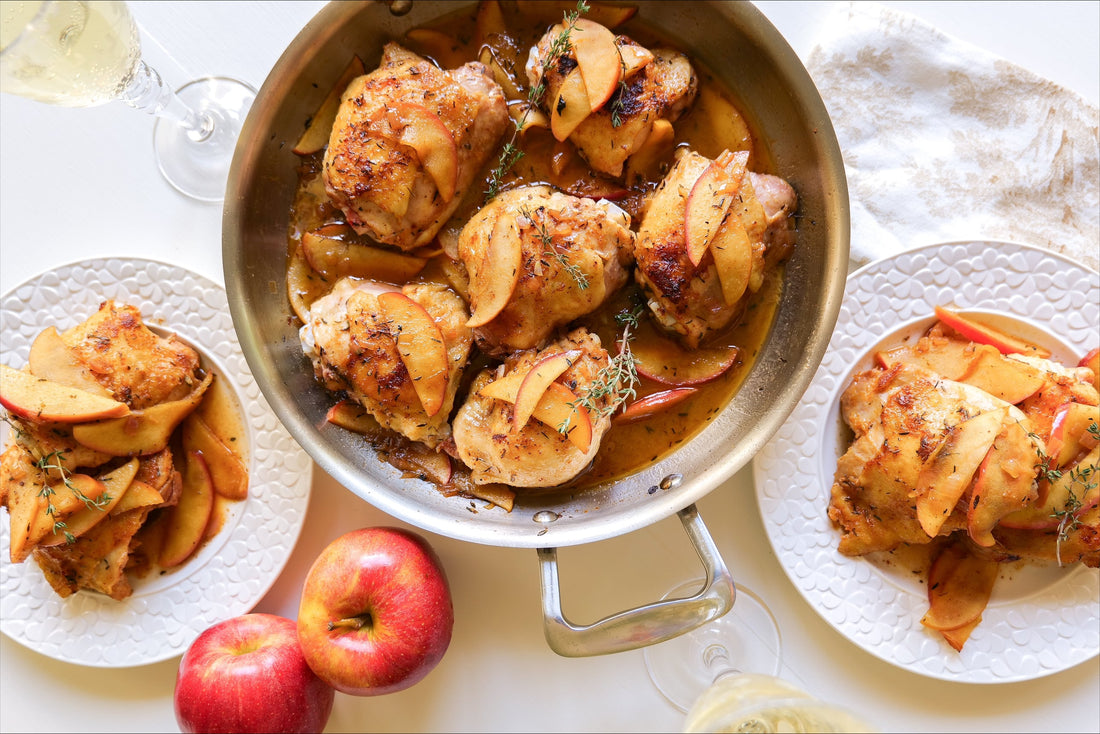 Apple Glazed Chicken Thighs