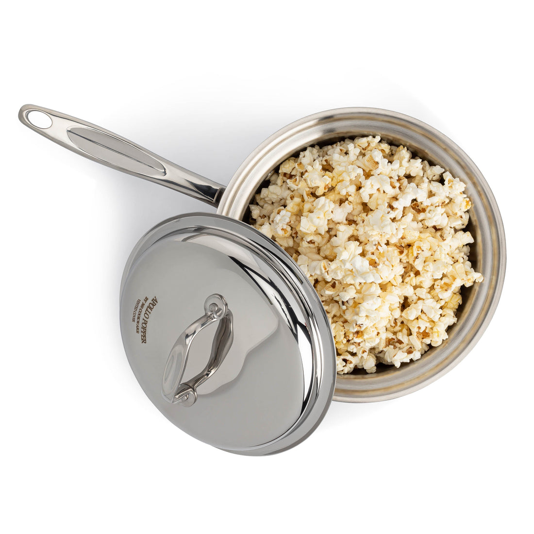 Apollo Popcorn popper with popped popcorn