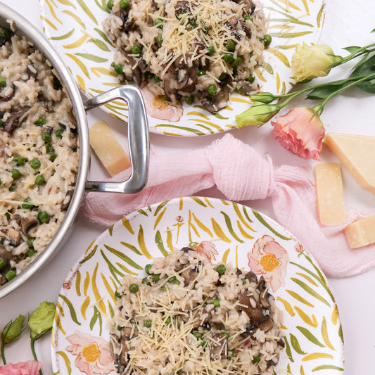 Mushroom and Pea Risotto