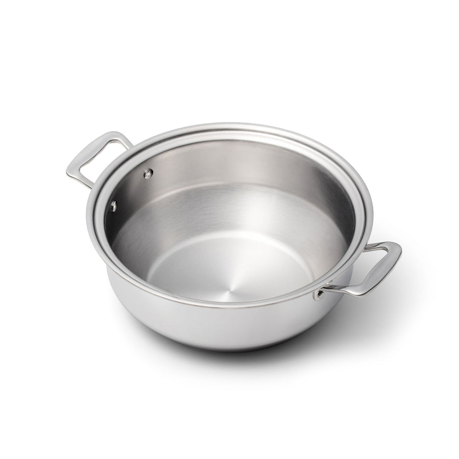 Stainless Steel Stock Pot with Lid: 6 Quart Stockpot Pasta Pot